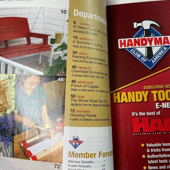 Handyman Magazine Vol 17 Issue 95 No 4 Aug Sep 2009 Garage Door Makeover u - Picture 5 of 9